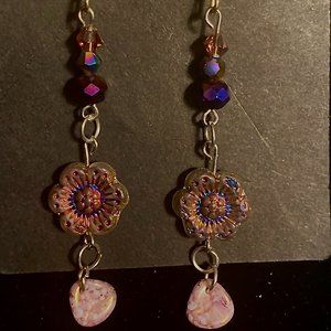 Handmade Floral Fantasy Earrings